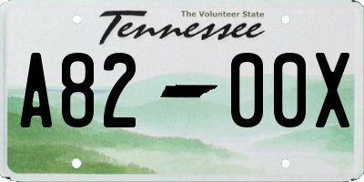 TN license plate A8200X