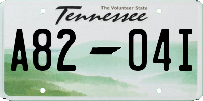 TN license plate A8204I