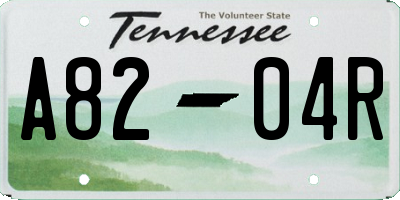 TN license plate A8204R
