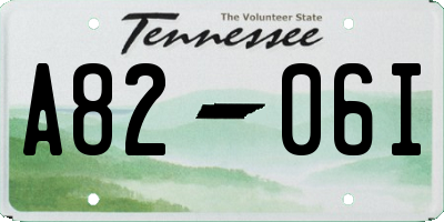 TN license plate A8206I