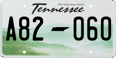TN license plate A8206O