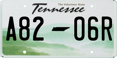 TN license plate A8206R