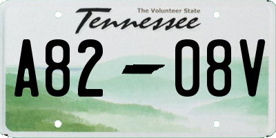 TN license plate A8208V