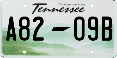 TN license plate A8209B