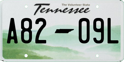 TN license plate A8209L