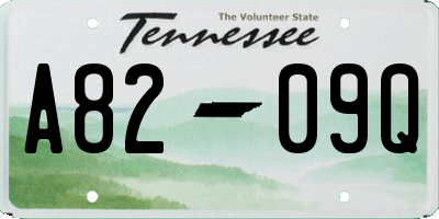 TN license plate A8209Q