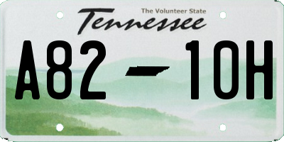 TN license plate A8210H