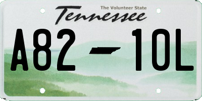 TN license plate A8210L