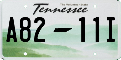 TN license plate A8211I
