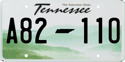 TN license plate A8211O