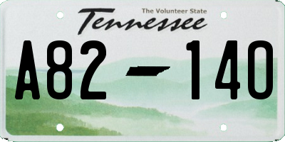 TN license plate A8214O