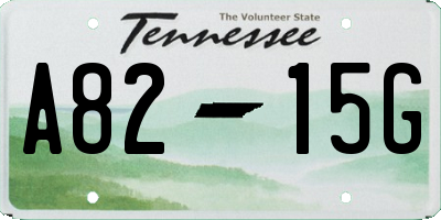 TN license plate A8215G