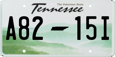 TN license plate A8215I
