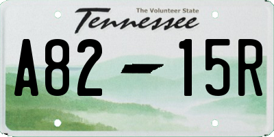 TN license plate A8215R