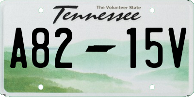 TN license plate A8215V