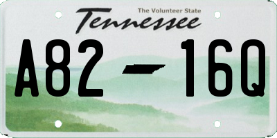 TN license plate A8216Q