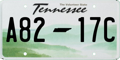 TN license plate A8217C