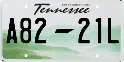 TN license plate A8221L
