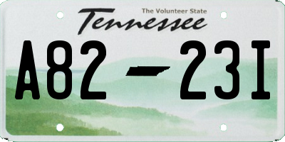 TN license plate A8223I