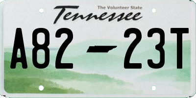 TN license plate A8223T