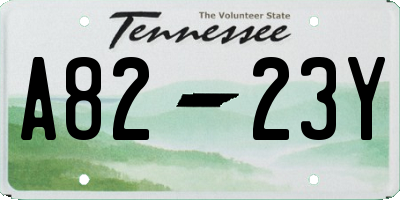TN license plate A8223Y