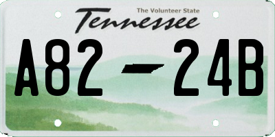 TN license plate A8224B