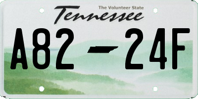 TN license plate A8224F