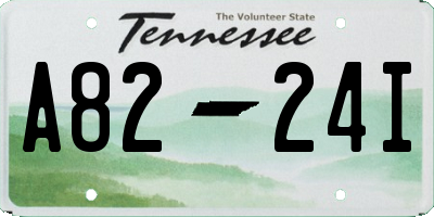 TN license plate A8224I