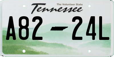 TN license plate A8224L