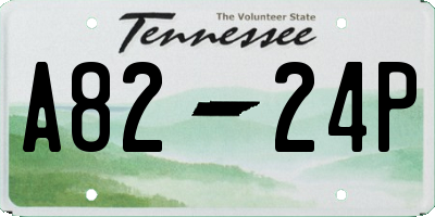 TN license plate A8224P