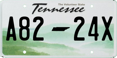 TN license plate A8224X