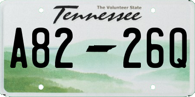 TN license plate A8226Q
