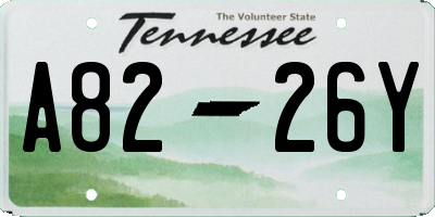 TN license plate A8226Y