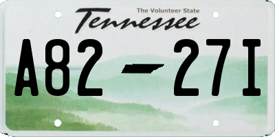 TN license plate A8227I