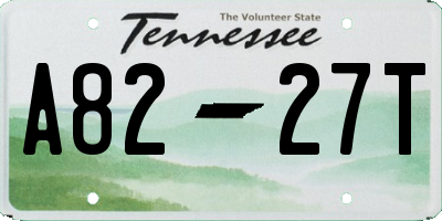 TN license plate A8227T