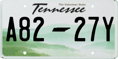 TN license plate A8227Y
