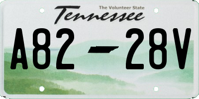 TN license plate A8228V