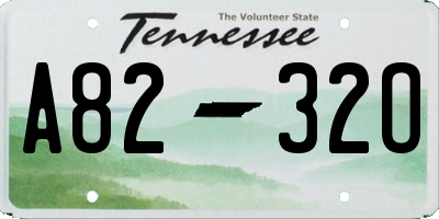 TN license plate A8232O