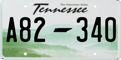 TN license plate A8234O