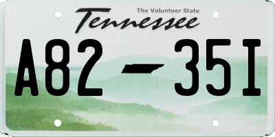 TN license plate A8235I