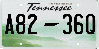 TN license plate A8236Q