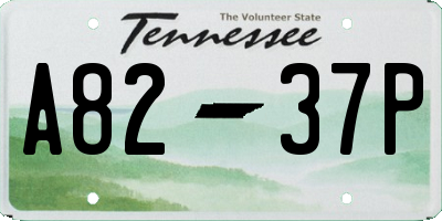 TN license plate A8237P