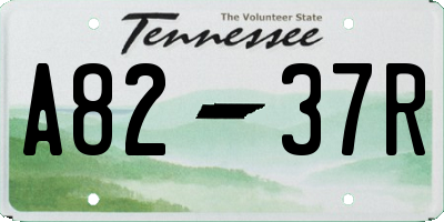 TN license plate A8237R