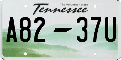 TN license plate A8237U