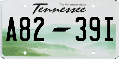 TN license plate A8239I