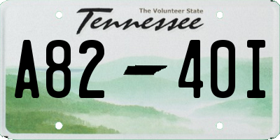 TN license plate A8240I