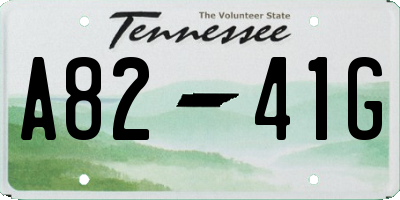TN license plate A8241G