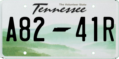 TN license plate A8241R