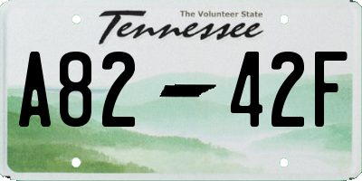 TN license plate A8242F