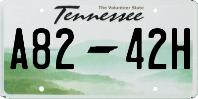TN license plate A8242H